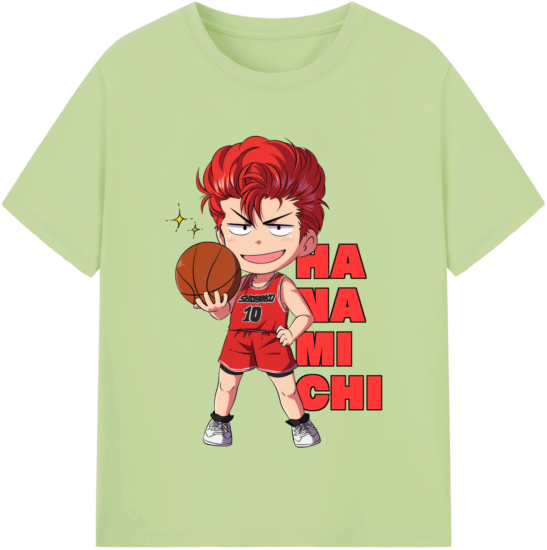 SLAM DUNK／スラムダンク 綿100％半袖Tシャツ（フロントプリント）